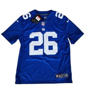 Nike Men's NFL New York Giants Vapor Untouchable (Saquon Barkley) jersey size L